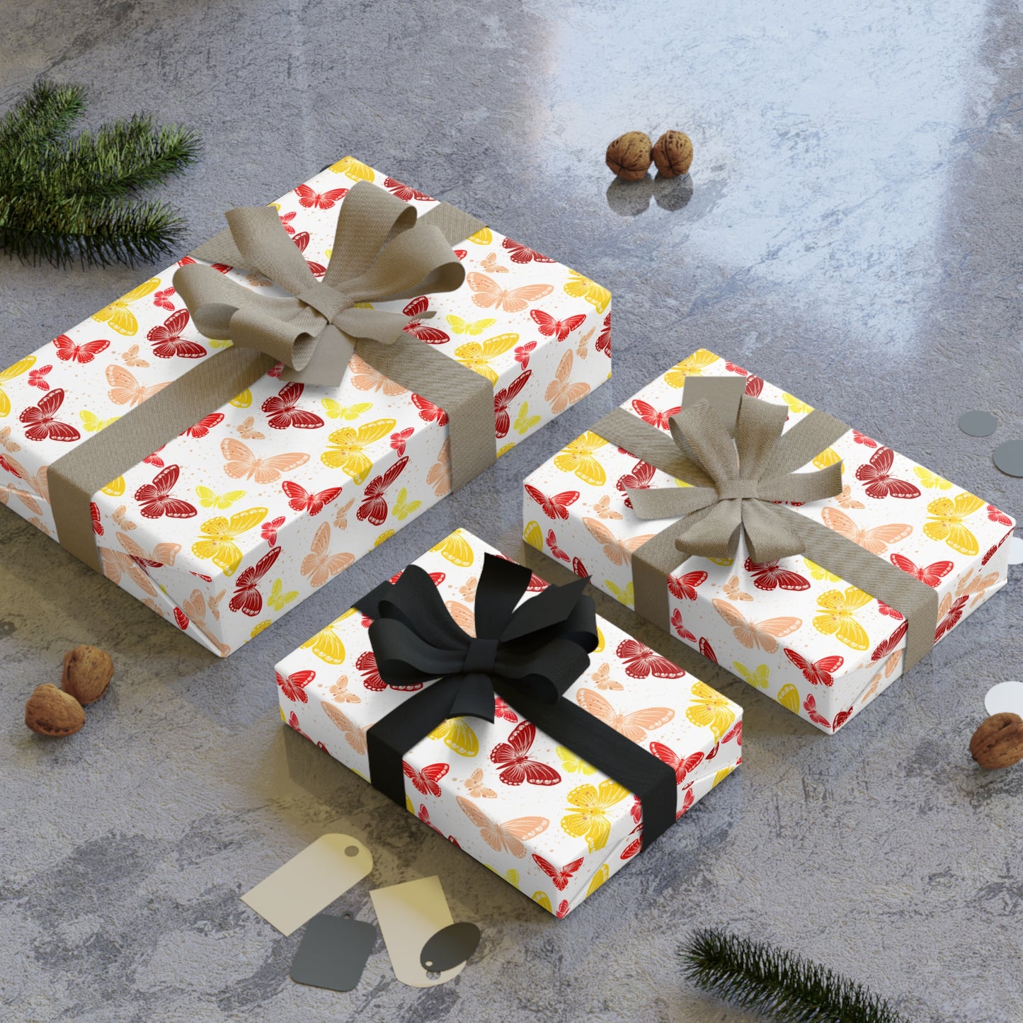 Charming Floral Gift Wrapping Paper Roll, Perfect for Parties, Birthdays, Holidays, Baby Showers, Eco-Friendly Packing