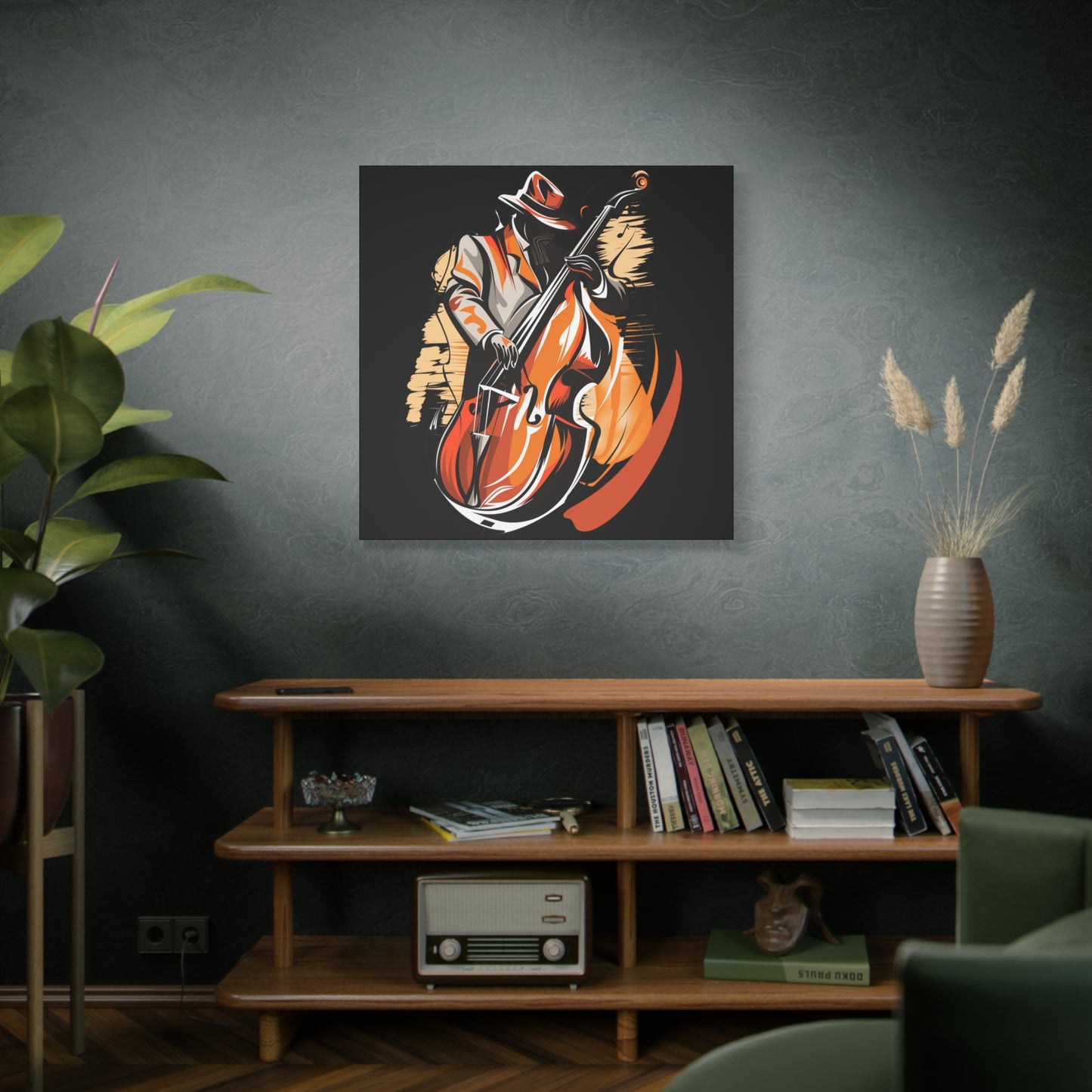 Matte Canvas, Stretched, 1.25" - Bass Player
