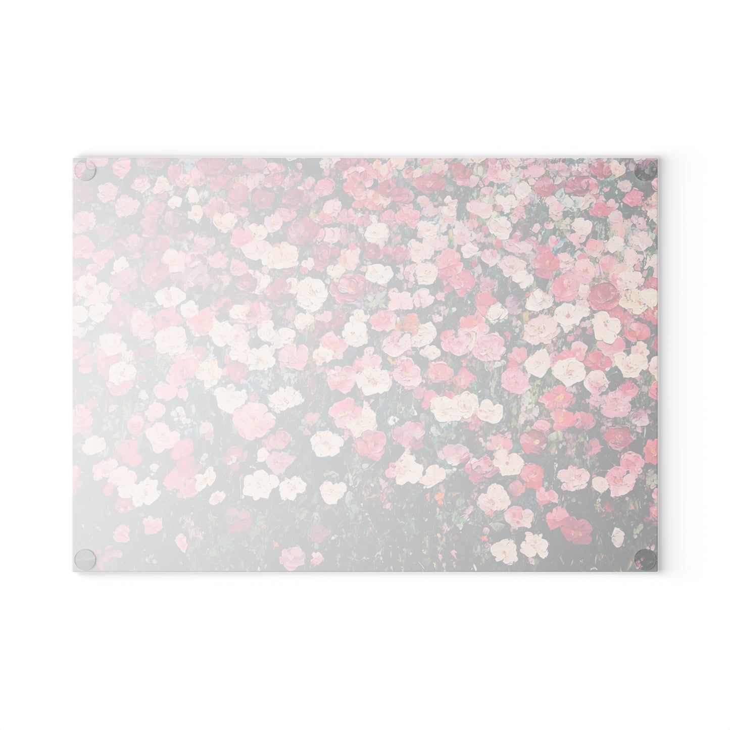 Floral Glass Cutting Board