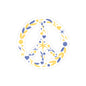 Peaceful Floral Kiss-Cut Stickers, Vinyl Stickers for Laptops, Journals, Water Bottles, Peace Symbol Decor, Flower Stickers