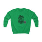 Kids Sweatshirt - "Love Has Four Paws" Cute Puppy Graphic Pullover for Dog Lovers