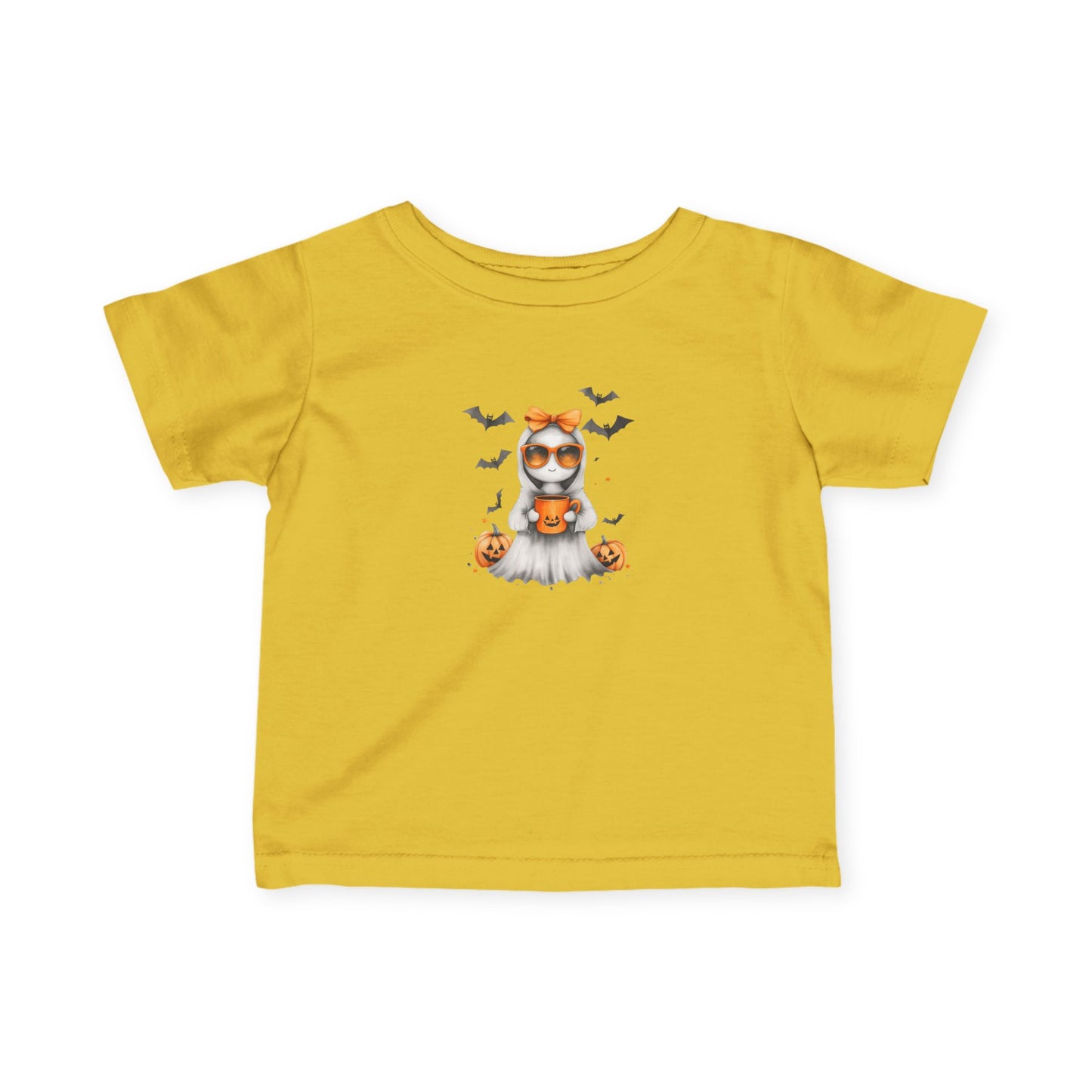 Halloween Infant T-Shirt, Cute Pumpkin Ghost Tee, Toddler Halloween Costume, Fall Baby Shirt, Spooky Kids Apparel