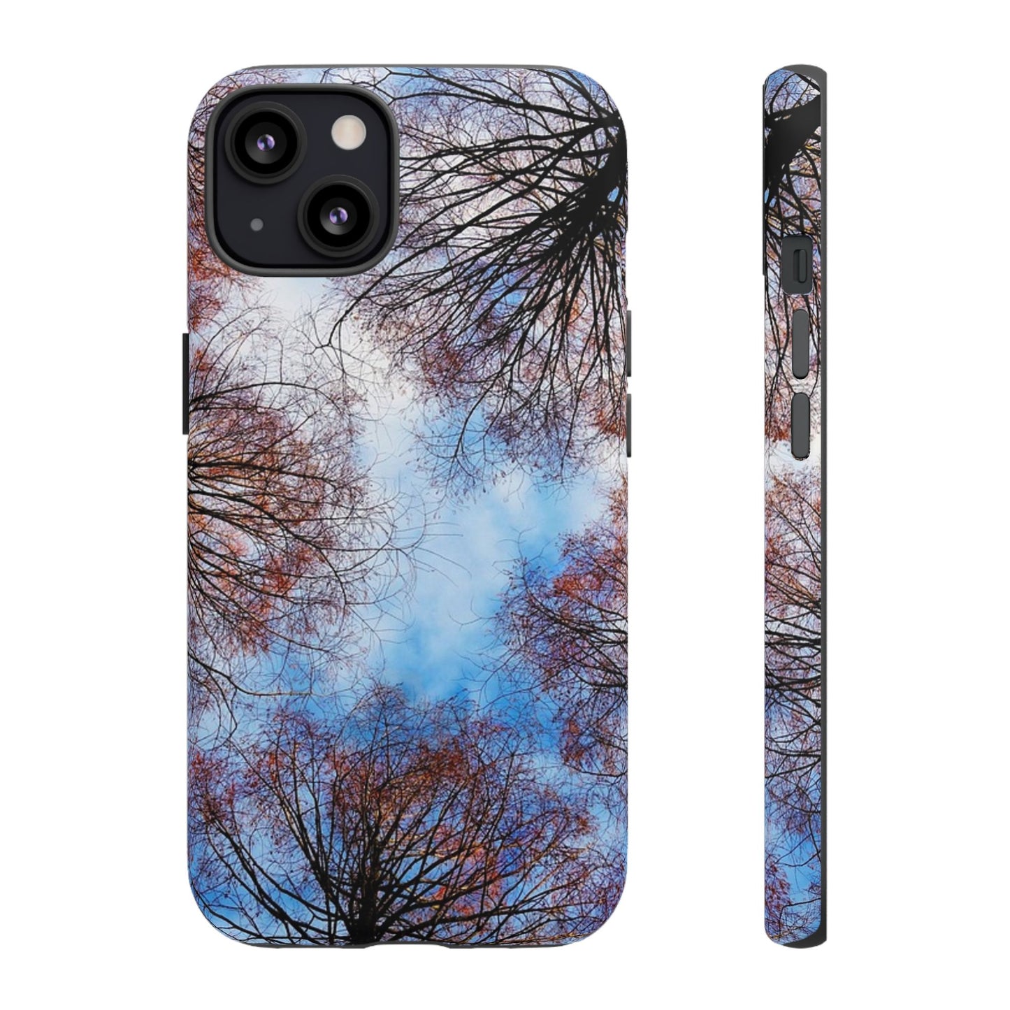 Skyward Trees Phone Case — Nature Forest Canopy Protective Tough Case