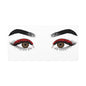 Red Lashes Wall Art Canvas — Glam Eyes Makeup Decor