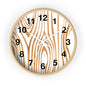 Rustic Wood Grain Wall Clock, Home Decor Clock, Modern Timepiece, Gift for Her, Unique Wall Art, Kitchen Clock, Natural Style Decoration