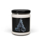 Smoky Letter 'A' Soy Candle — 9oz Scented Jar, Masculine Aromas for Home & Gift