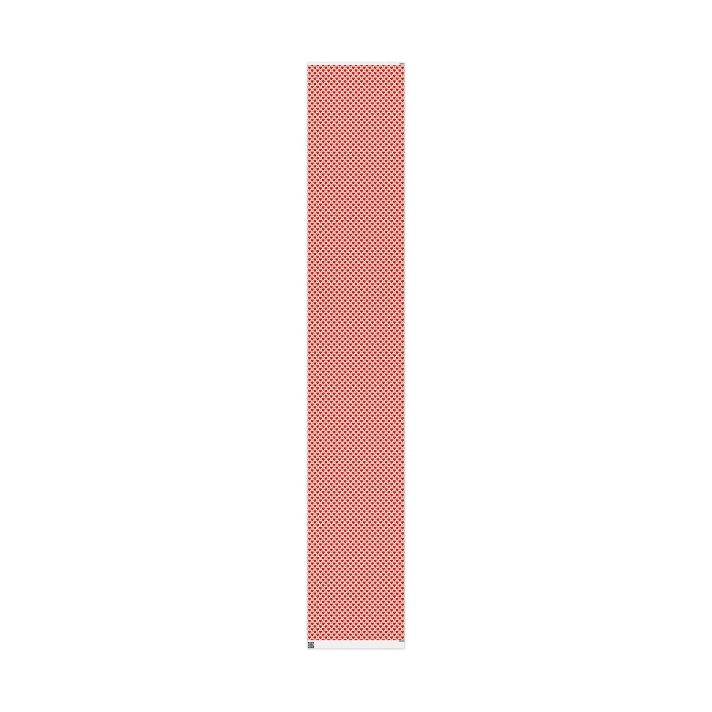 Heart Lattice Wrapping Paper Roll — Red Hearts Valentine's Gift Wrap