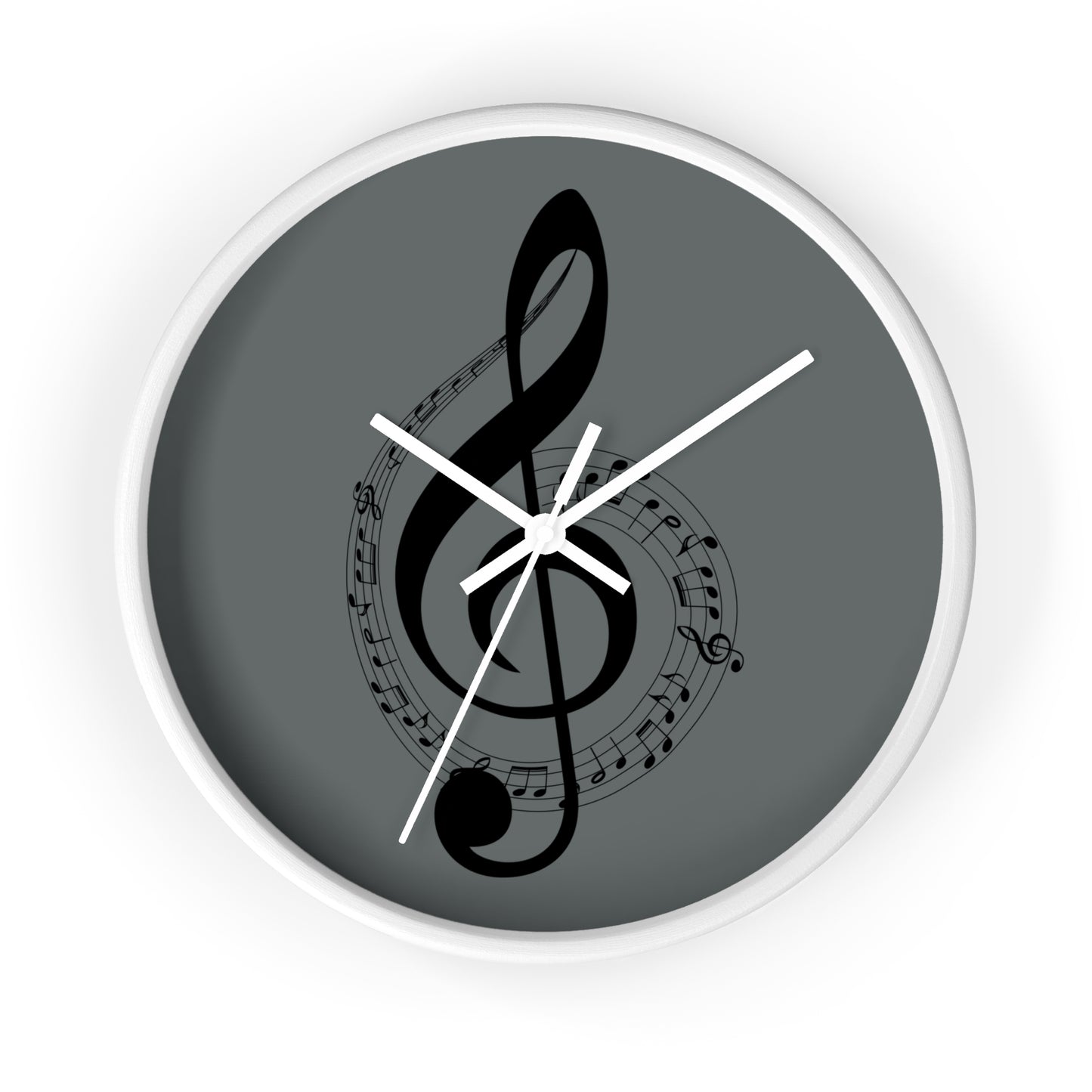 Musical Notes Wall Clock - Elegant Home Decor for Music Lovers