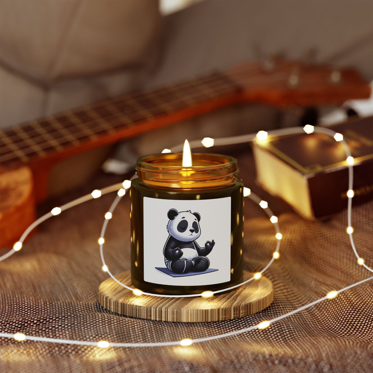 Scented Candle — Relaxing Panda Meditation Jar (4oz & 9oz)