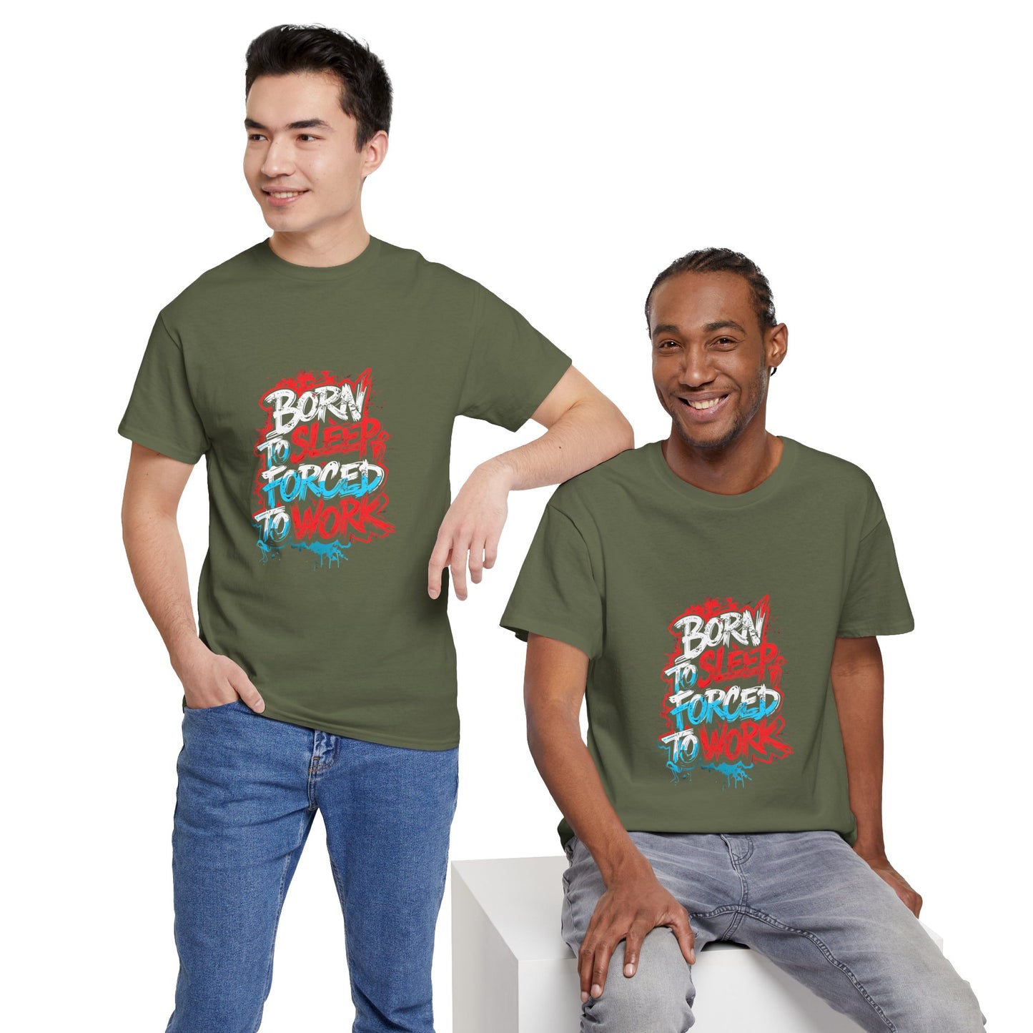 Born to Sleep, Forced to Work T‑Shirt — Funny Graphic Tee for Night Owls