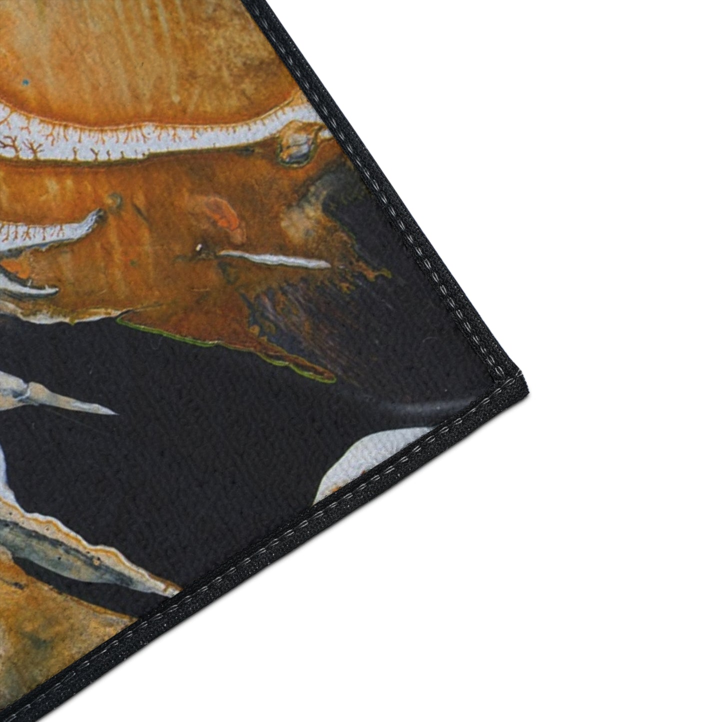 Abstract Amber Splash Heavy Duty Floor Mat