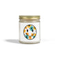 Floral Smiley Scented Candle — Coconut Apricot Wax (4oz & 9oz)