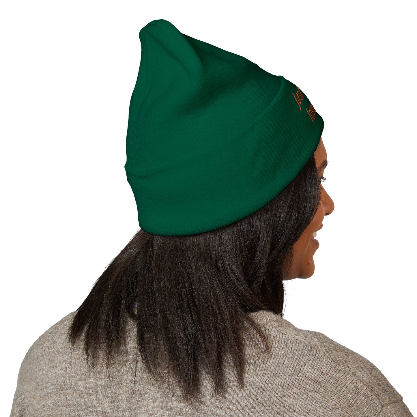 Hunting Enthusiast Beanie - "Just a Girl Who Loves to Hunt" Embroidered Cuffed Beanie