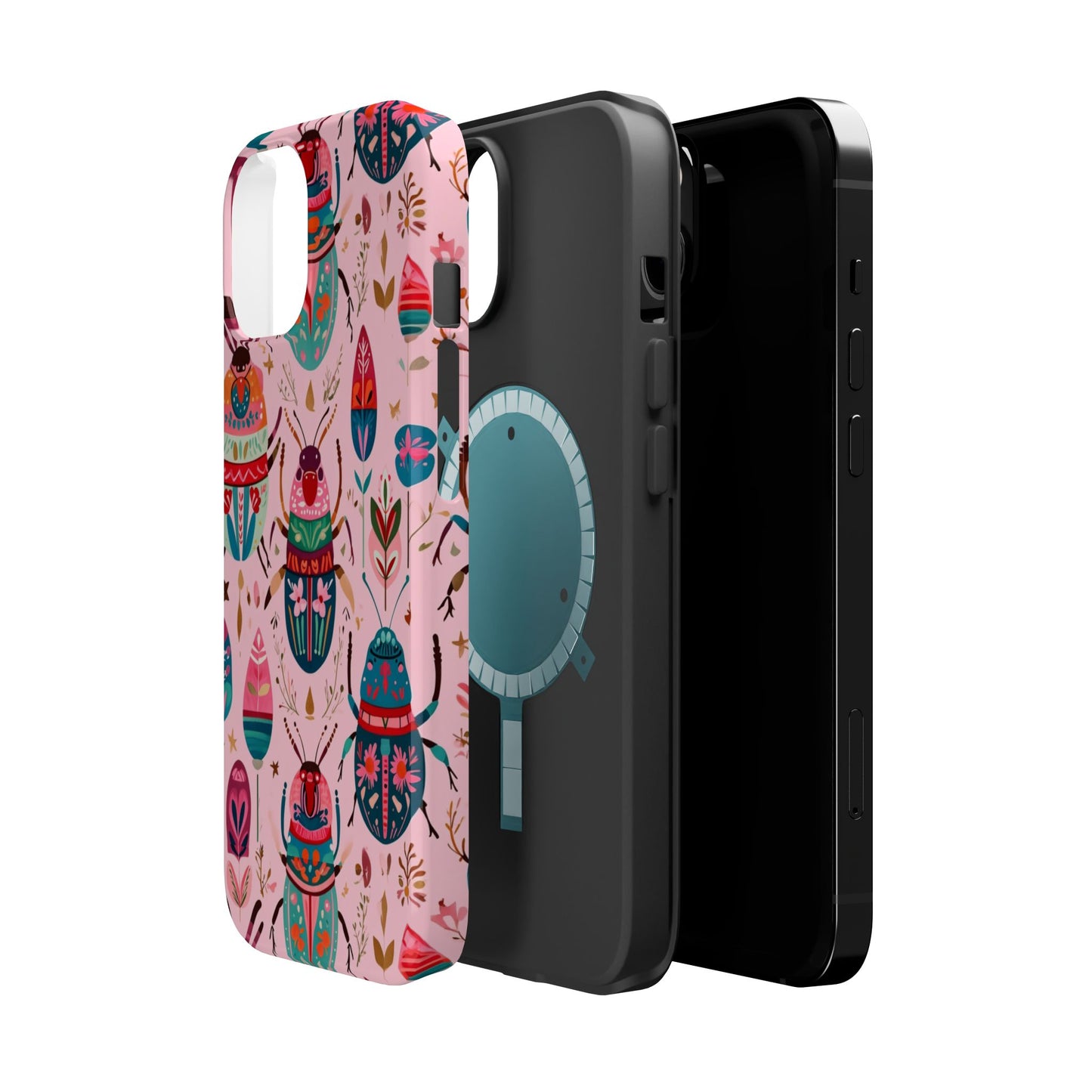 Phone Case — Colorful Boho Beetle Magnetic Impact-Resistant Cover