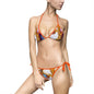 Colorful Marble Print Women's Bikini Swimsuit, Stylish Swimwear for Beach