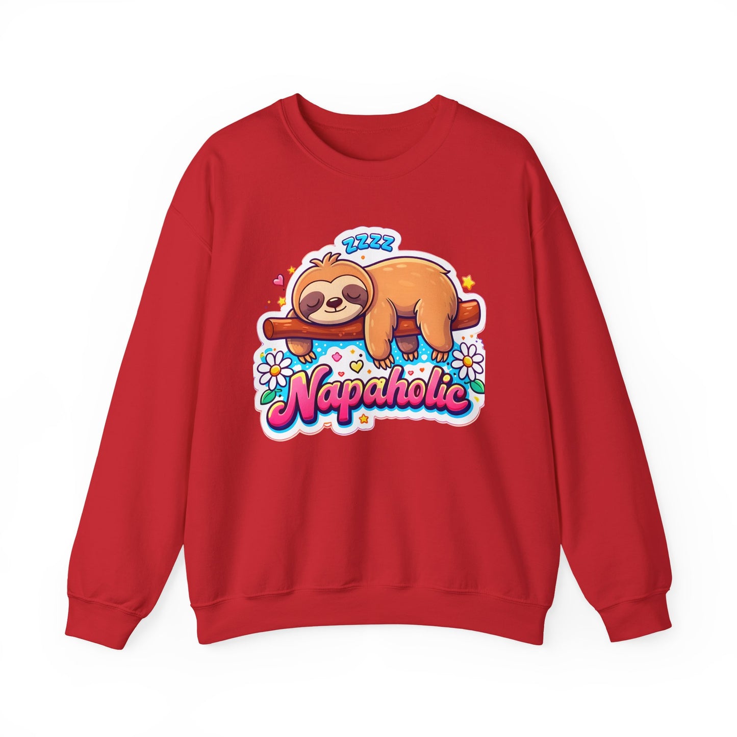 Napaholic Sweatshirt — Cute Sloth Nap Lover Crewneck