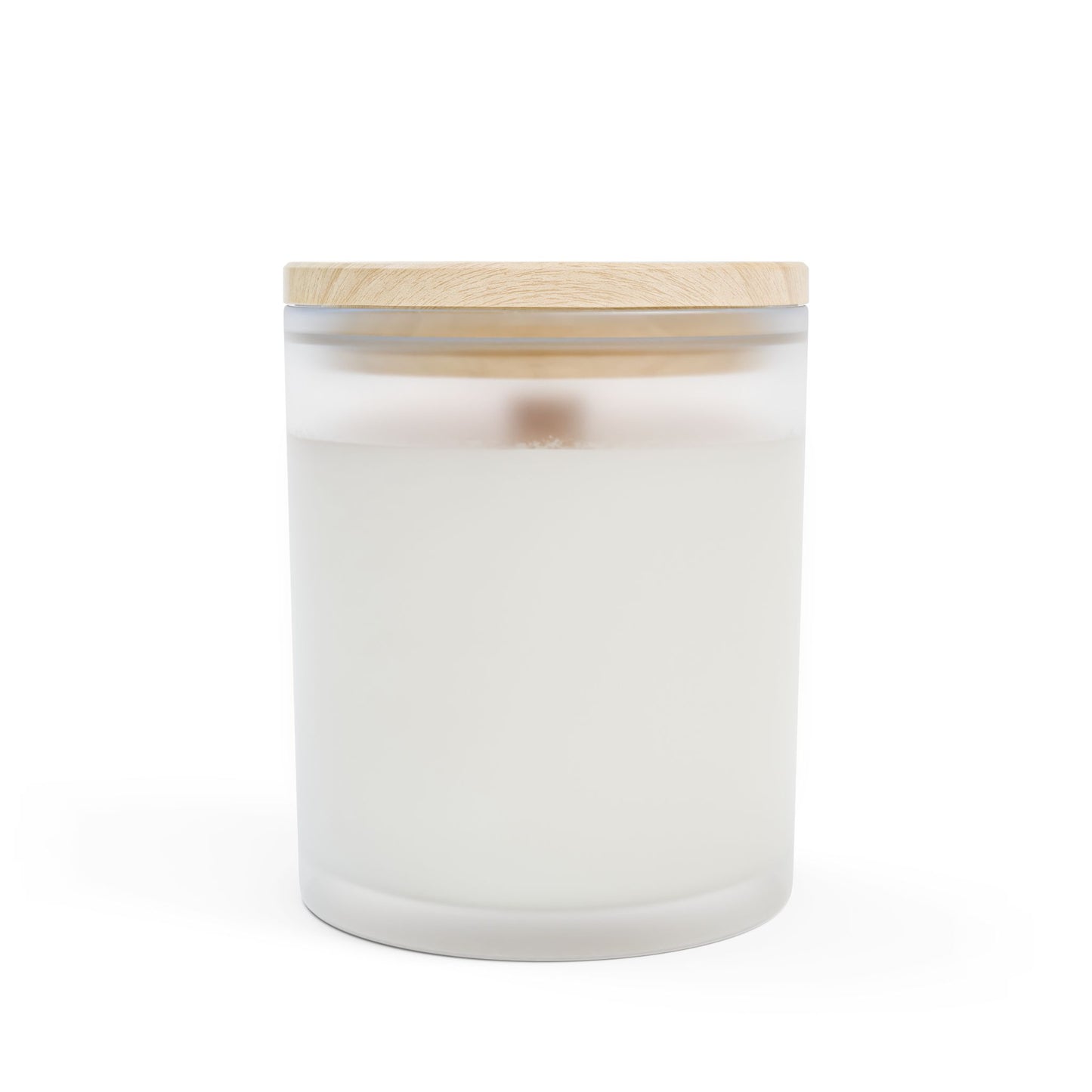 Autumn Monogram 'S' Frosted Glass Candle – Fall Pumpkin & Leaves 11oz