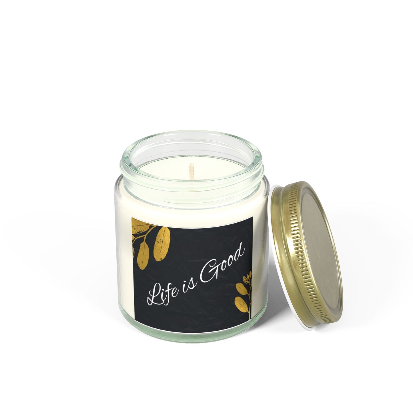 Life Is Good Scented Candle — Coconut Apricot Wax (4oz & 9oz)