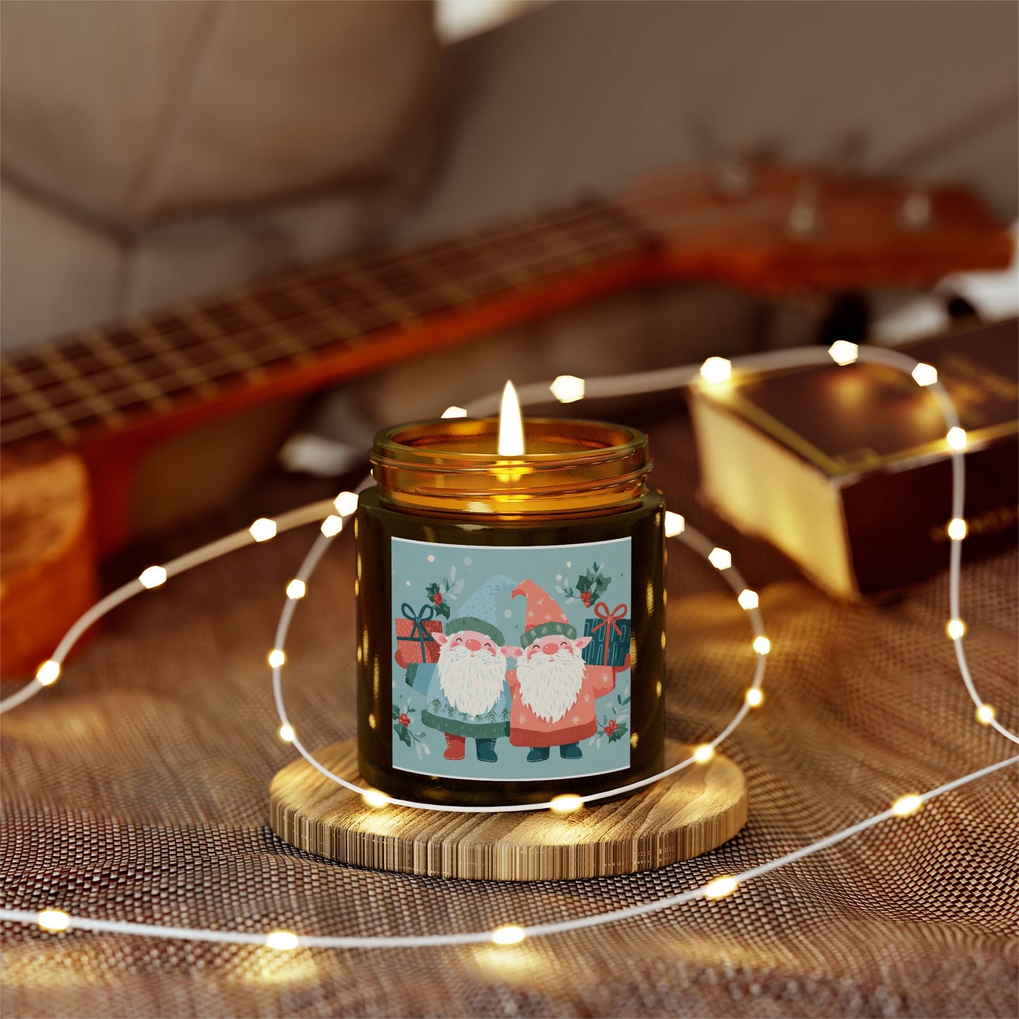 Festive Scented Candles | Coconut Apricot Wax, Holiday Decor, Gifts for Her, Home Fragrance, Christmas, Cozy Atmosphere, Seasonal Decor