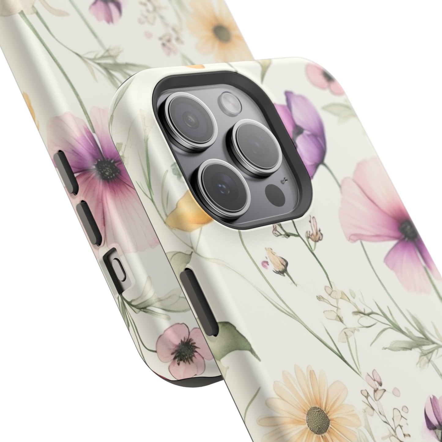 Floral Watercolor Magnetic Impact-Resistant Phone Case