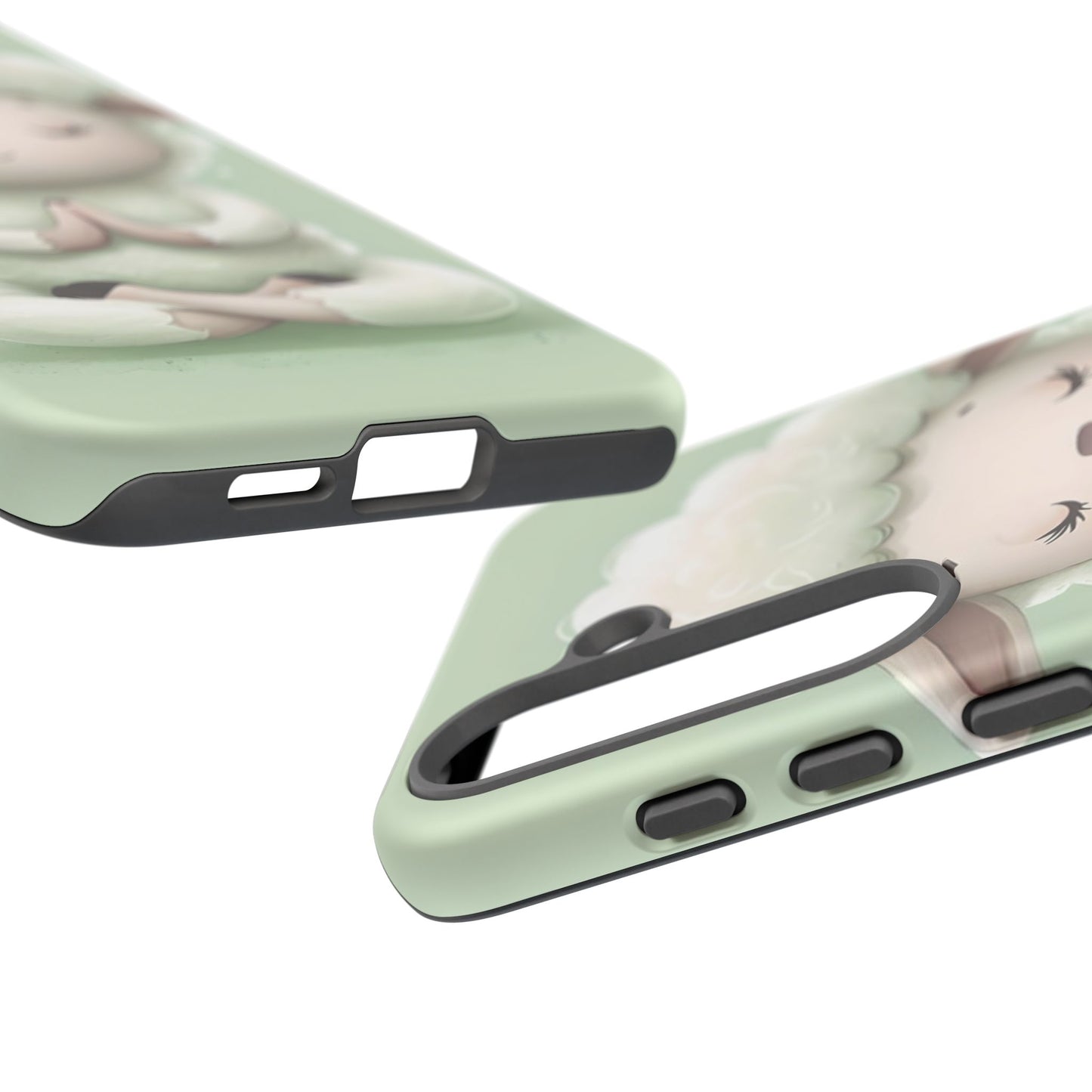 Meditating Lamb Phone Case — Cute Pastel Protective iPhone Cover