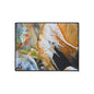 Abstract Amber Splash Heavy Duty Floor Mat