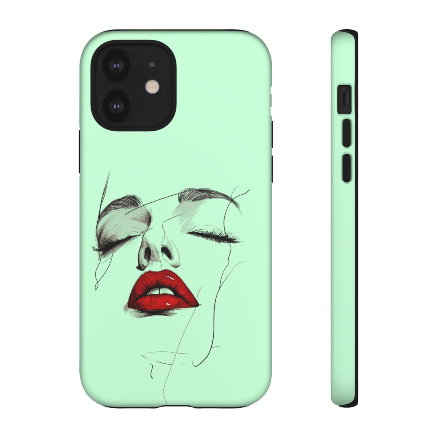 Stylish Phone Case, Artistic Phone Cover, Trendy Tech Accessory, Unique Cell Phone Protector, Gift for Her, Modern Aesthetic