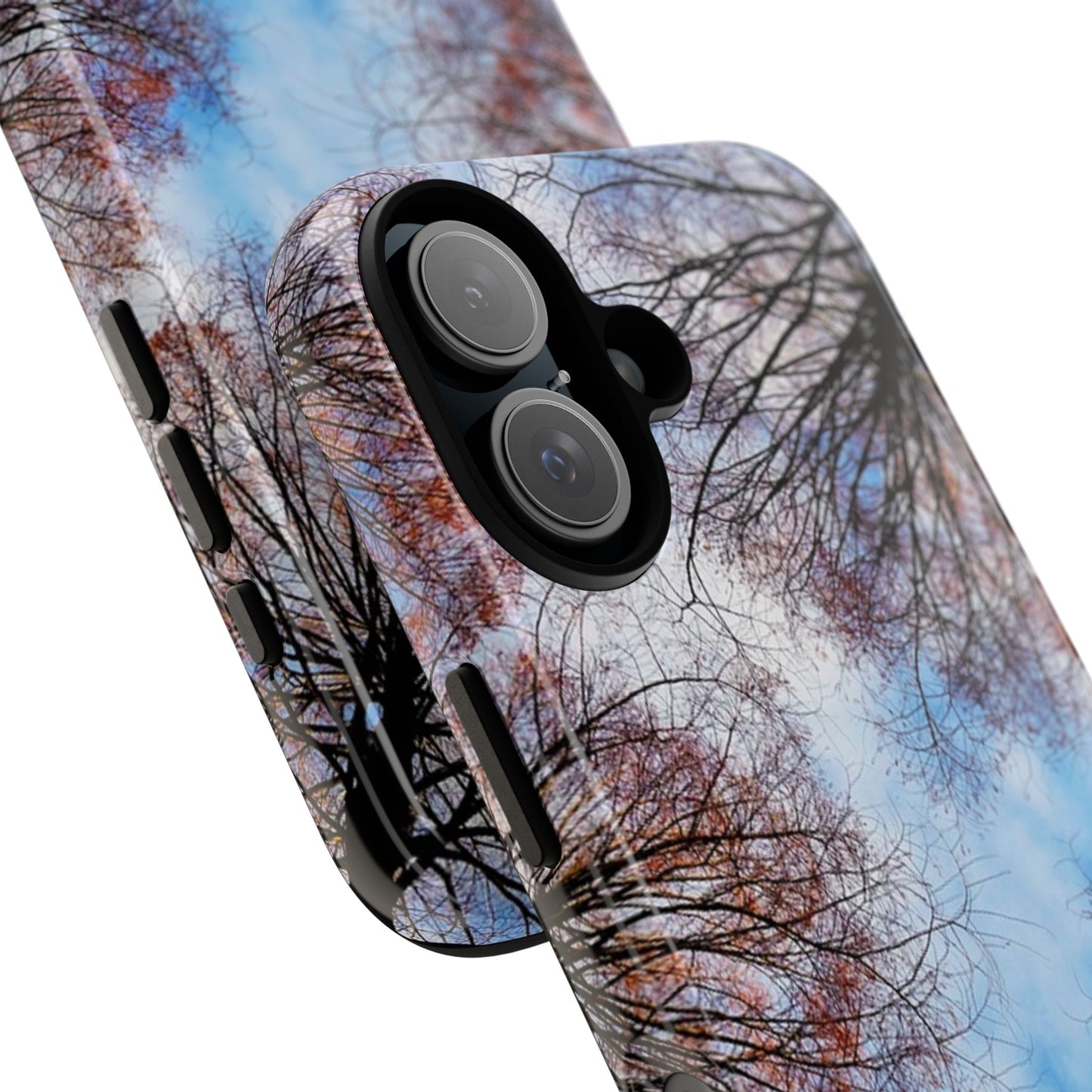Skyward Trees Phone Case — Nature Forest Canopy Protective Tough Case