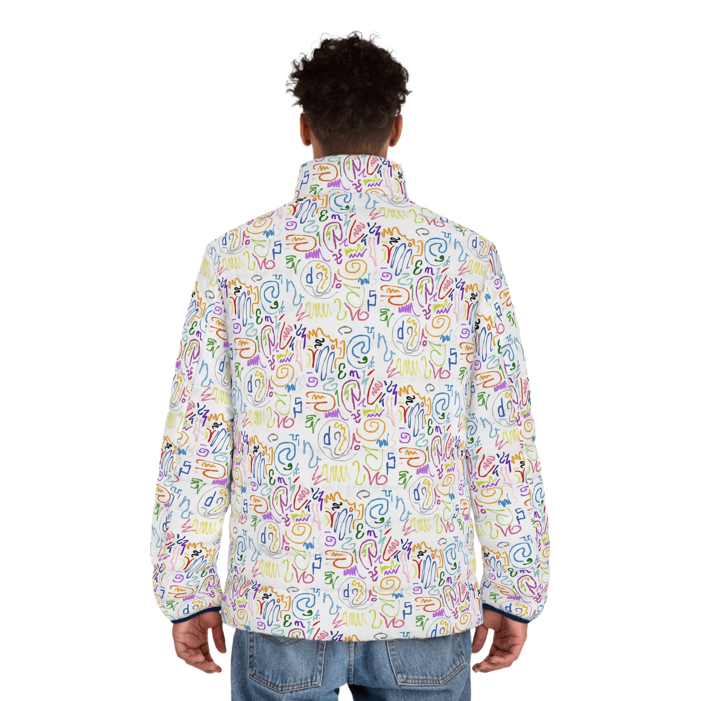 Colorful Men's Puffer Jacket