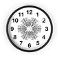 Mandala Wall Clock — Black & White Floral Boho Home Décor