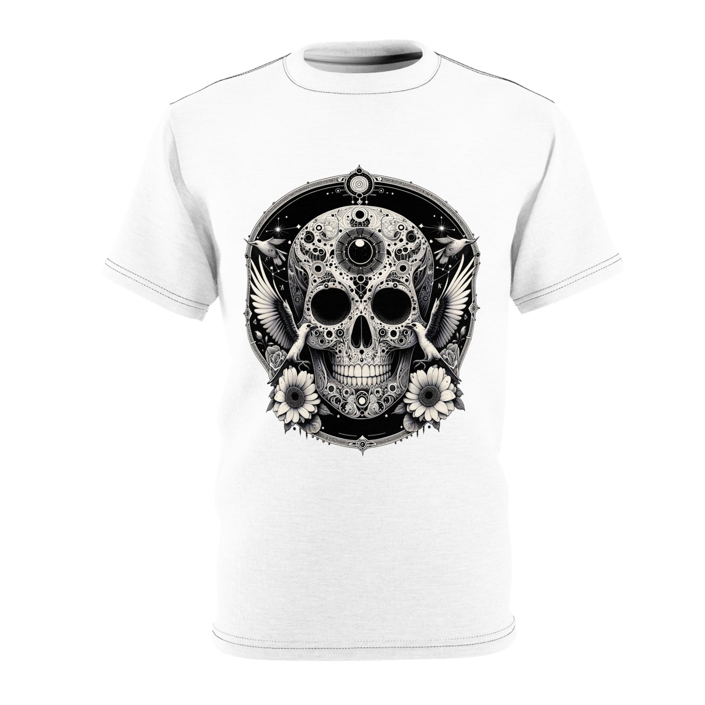Skull Mandala Tee — Vintage Day of the Dead Sugar Skull Graphic T‑Shirt