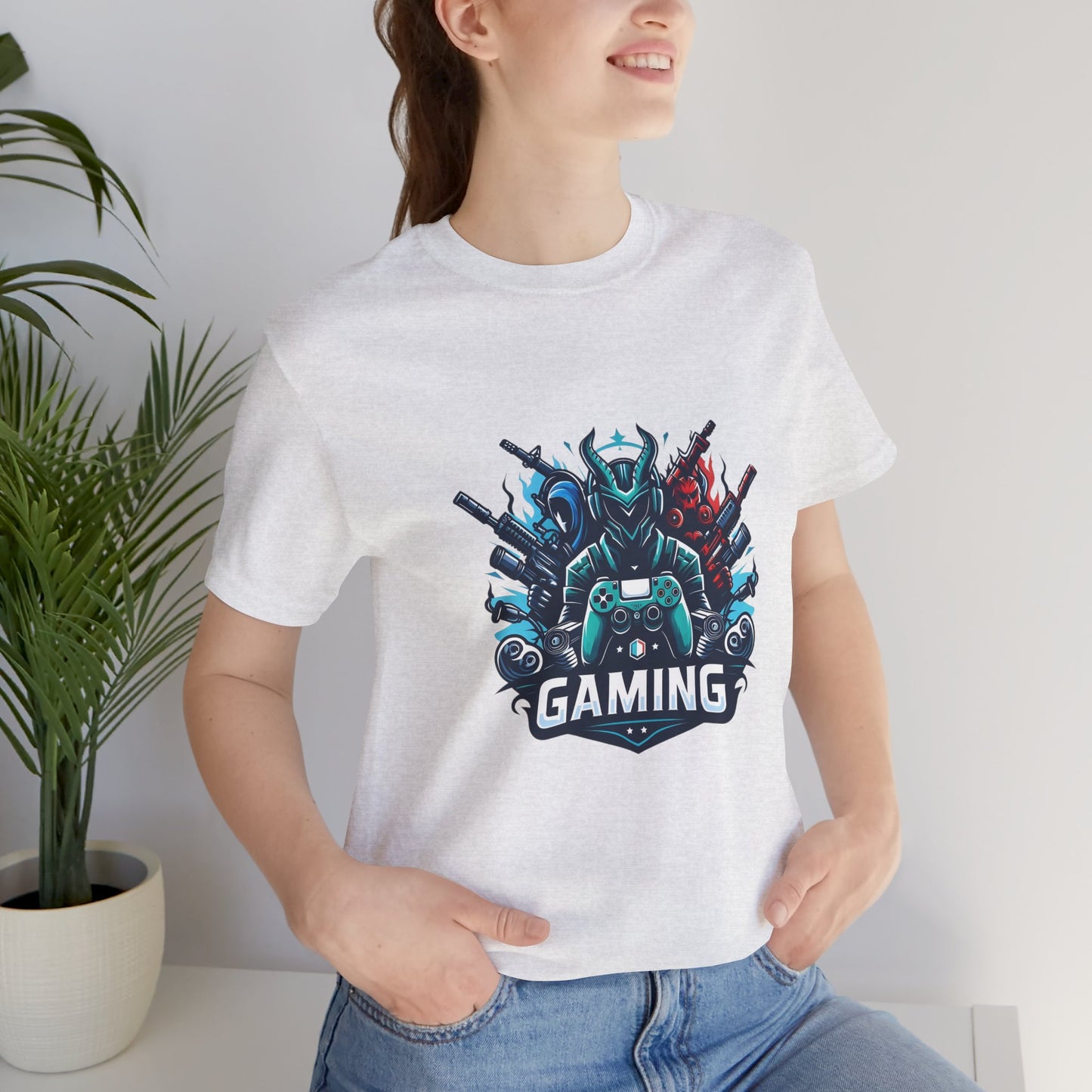 Gaming Controller Emblem Tee — Esports Gamer Graphic T-Shirt