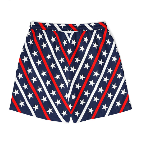 Patriotic Unisex Swim Shorts for Summer Fun, Beachwear, Pool Party, 4th of July, Vacation Essentials