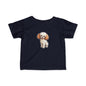 Cute Puppy Infant Tee, Baby T-Shirt, Newborn Gift, Toddler Tee, Dog Lover Baby Clothes