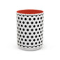 Elegant Polka Dot Mug - Stylish Coffee Cup for Home, Office, Gift for Birthdays, Anniversaries, Holidays, Unique Drinkware