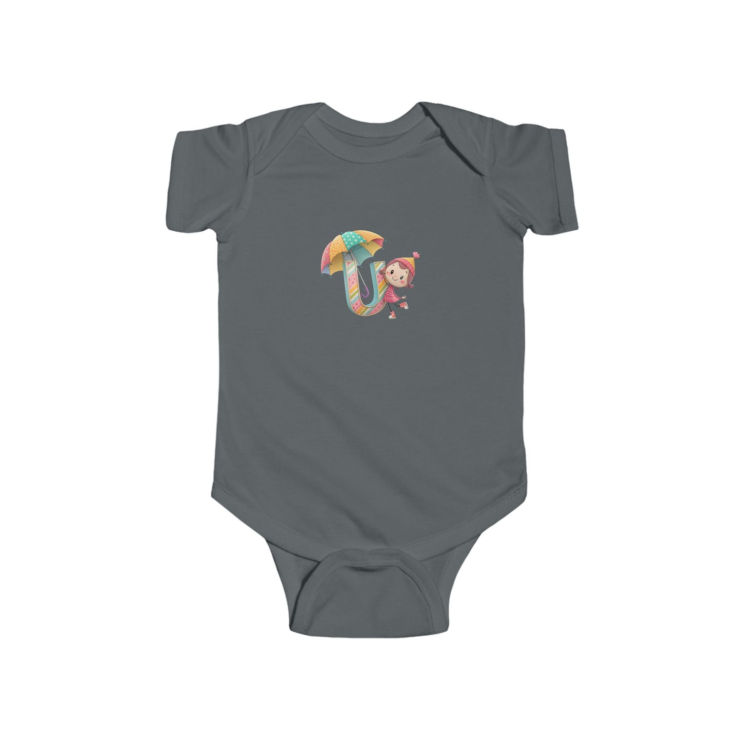 Cute Baby Bodysuit with Colorful Umbrella Design, Infant Clothing, Baby Shower Gift, Newborn Outfit, Toddler Wear, Playful Apparel