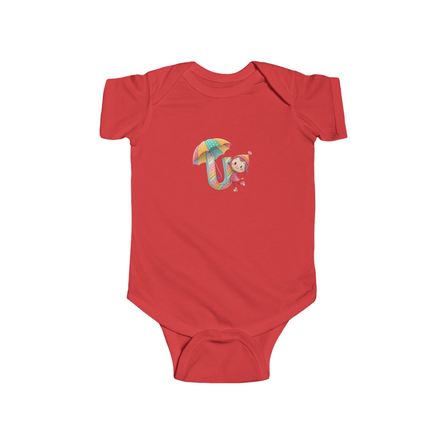 Cute Baby Bodysuit with Colorful Umbrella Design, Infant Clothing, Baby Shower Gift, Newborn Outfit, Toddler Wear, Playful Apparel