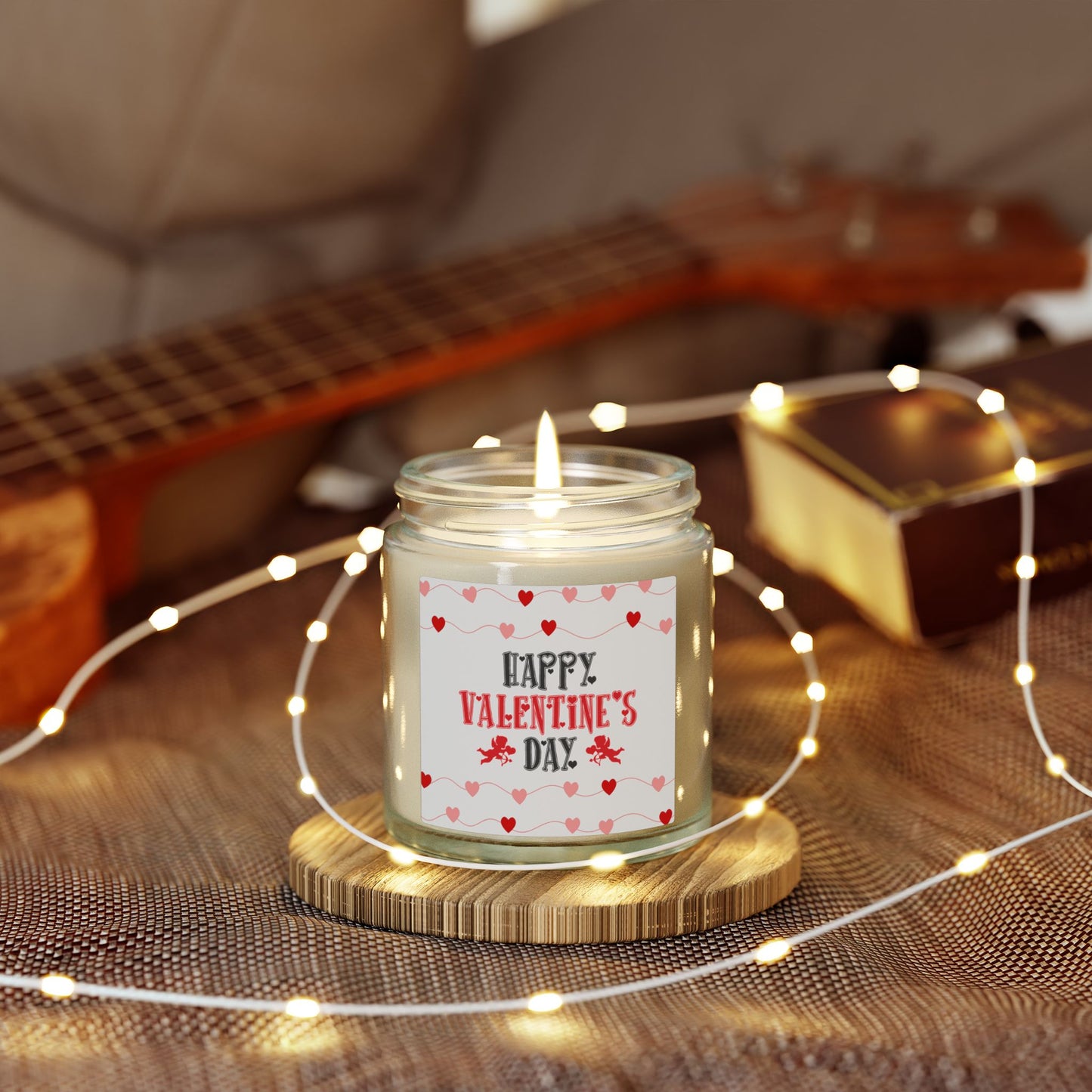 Valentine’s Day Scented Candle — Coconut Apricot Wax (4oz & 9oz)