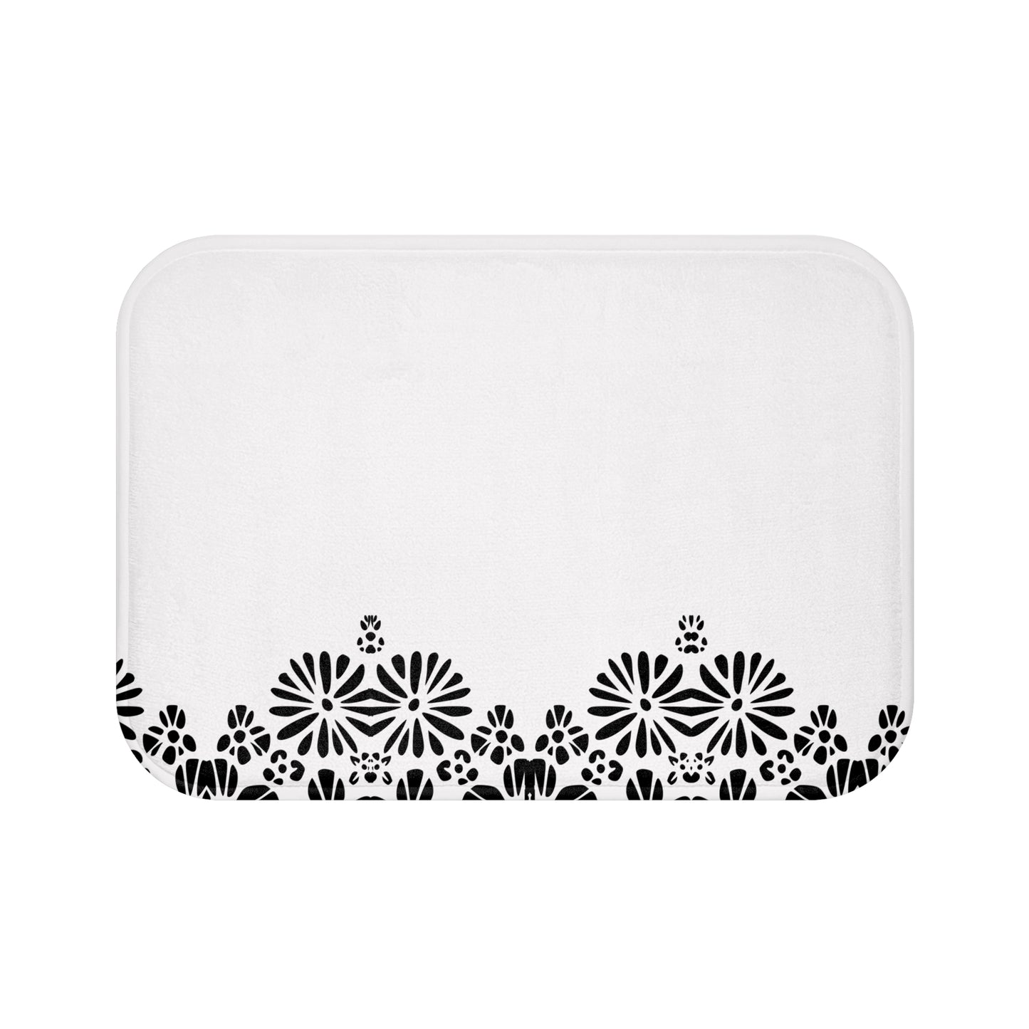 Floral Elegance Bath Mat - Chic Bathroom Decor, Home Spa Essentials, Gift for Her, Modern Design, Cozy Comfort