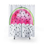 Watermelon Slice Shower Curtain — Bright Summer Fruit Bath Decor