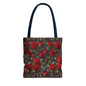 Elegant Floral Tote Bag, Stylish Rose Print, Gift for Her, Eco-Friendly Shopping Bag, Perfect for Spring, Everyday Use, Casual Chic