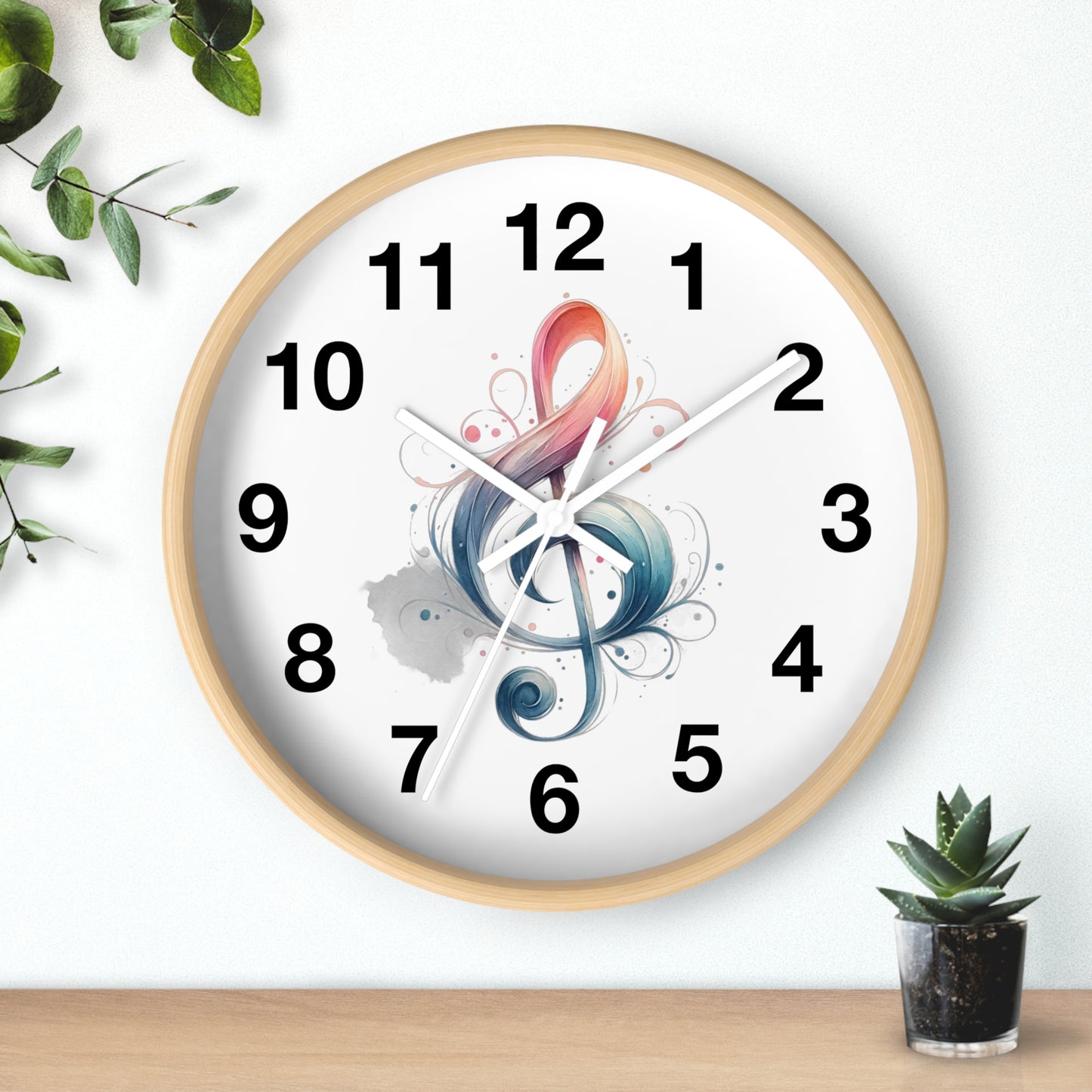 Wall Clock Musical note