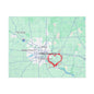 Heartwarming Minneapolis Jigsaw Puzzle with Tin, Personalized Gift, Home Decor, Family Activity, Travel Souvenir, Map Puzzle