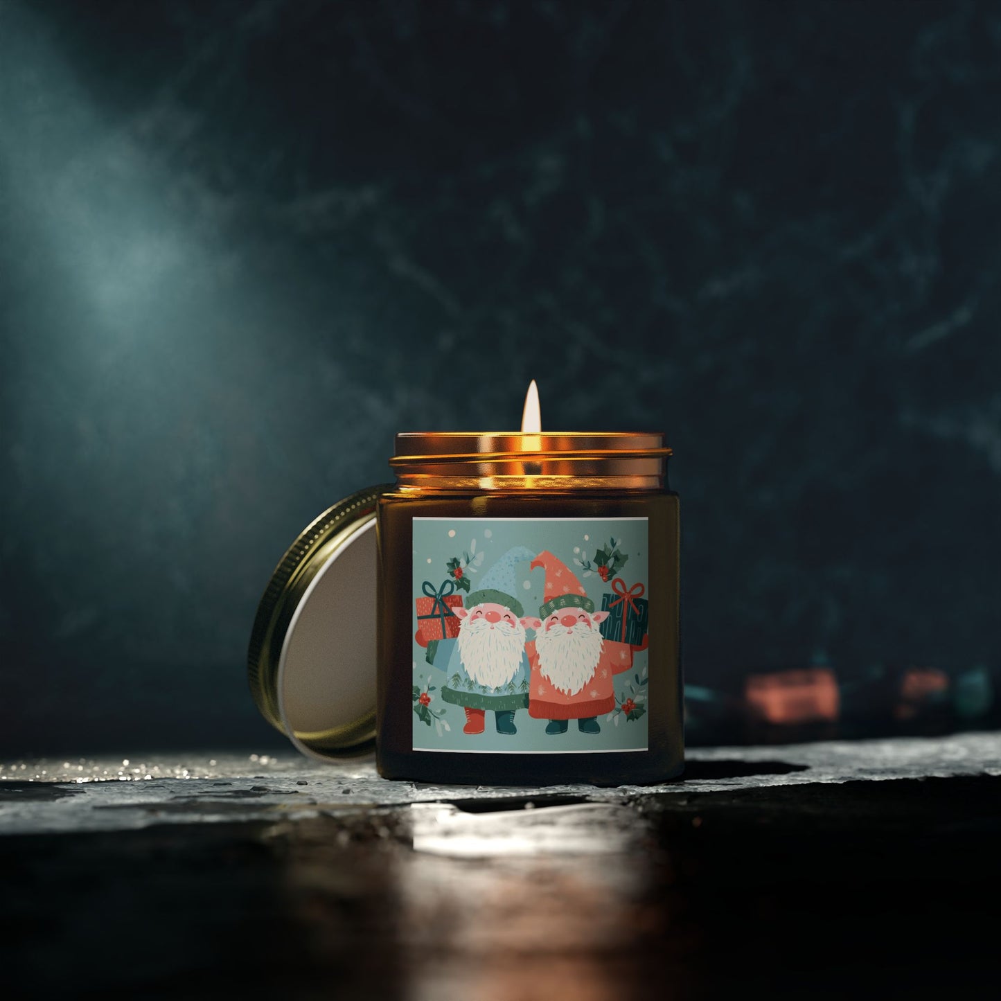 Festive Scented Candles | Coconut Apricot Wax, Holiday Decor, Gifts for Her, Home Fragrance, Christmas, Cozy Atmosphere, Seasonal Decor