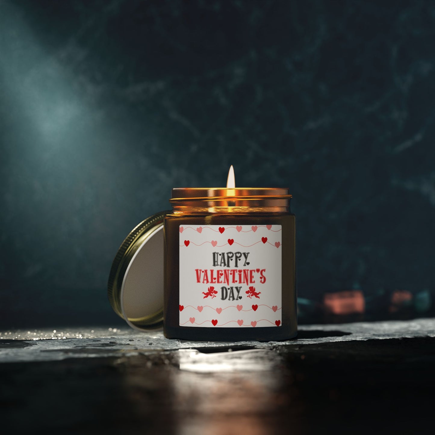 Valentine’s Day Scented Candle — Coconut Apricot Wax (4oz & 9oz)