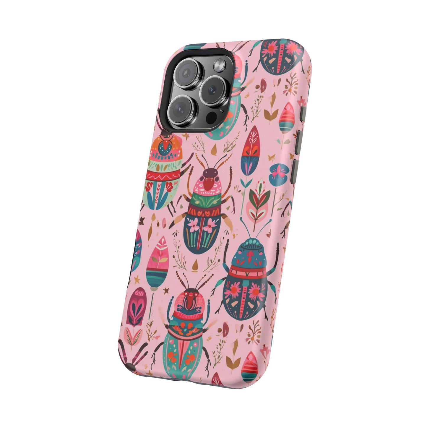 Phone Case — Colorful Boho Beetle Magnetic Impact-Resistant Cover