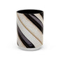Musical Accent Coffee Mug | Piano Design, Coffee Lover Gift, Musician Mug, Stylish Drinkware, Home & Office Decor