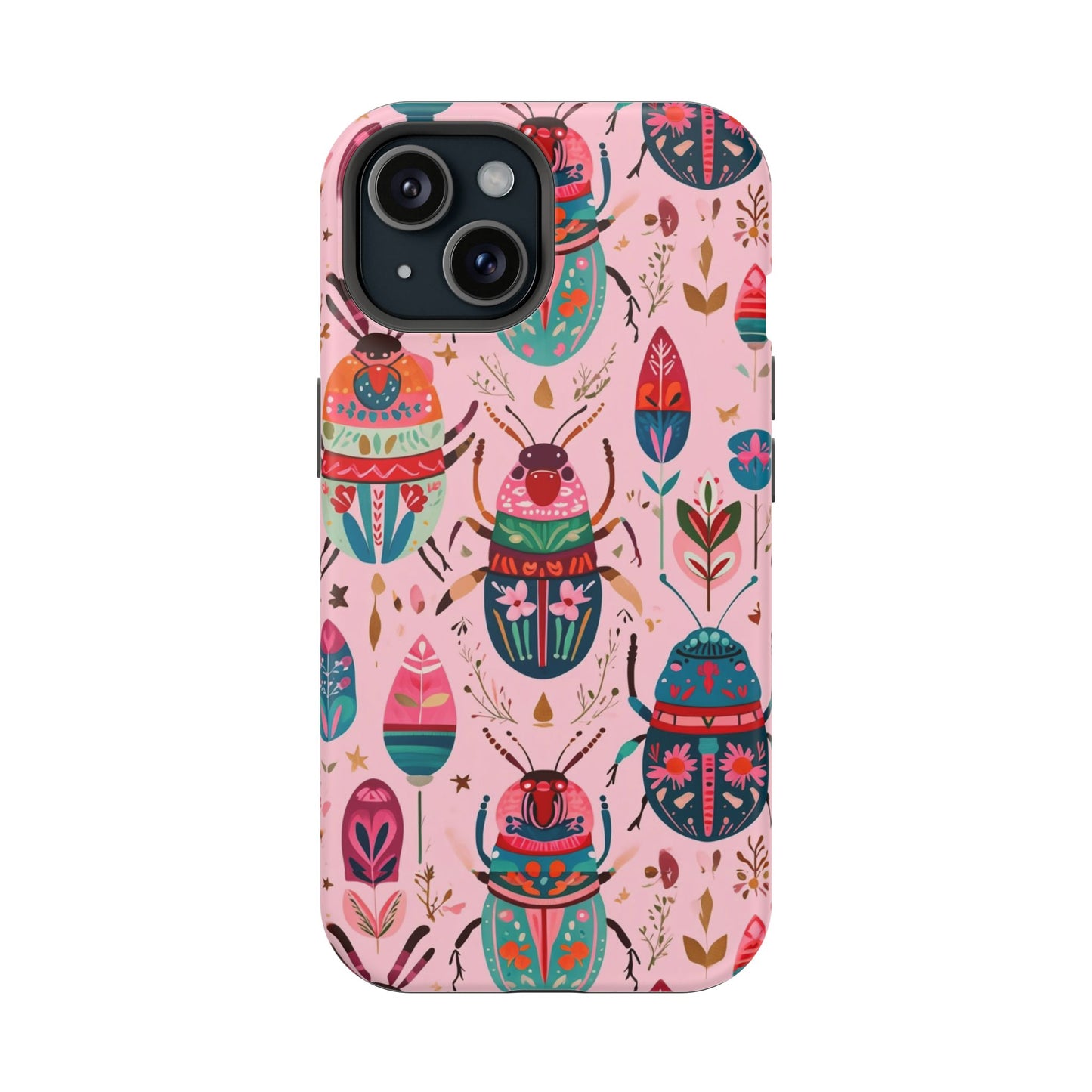 Phone Case — Colorful Boho Beetle Magnetic Impact-Resistant Cover