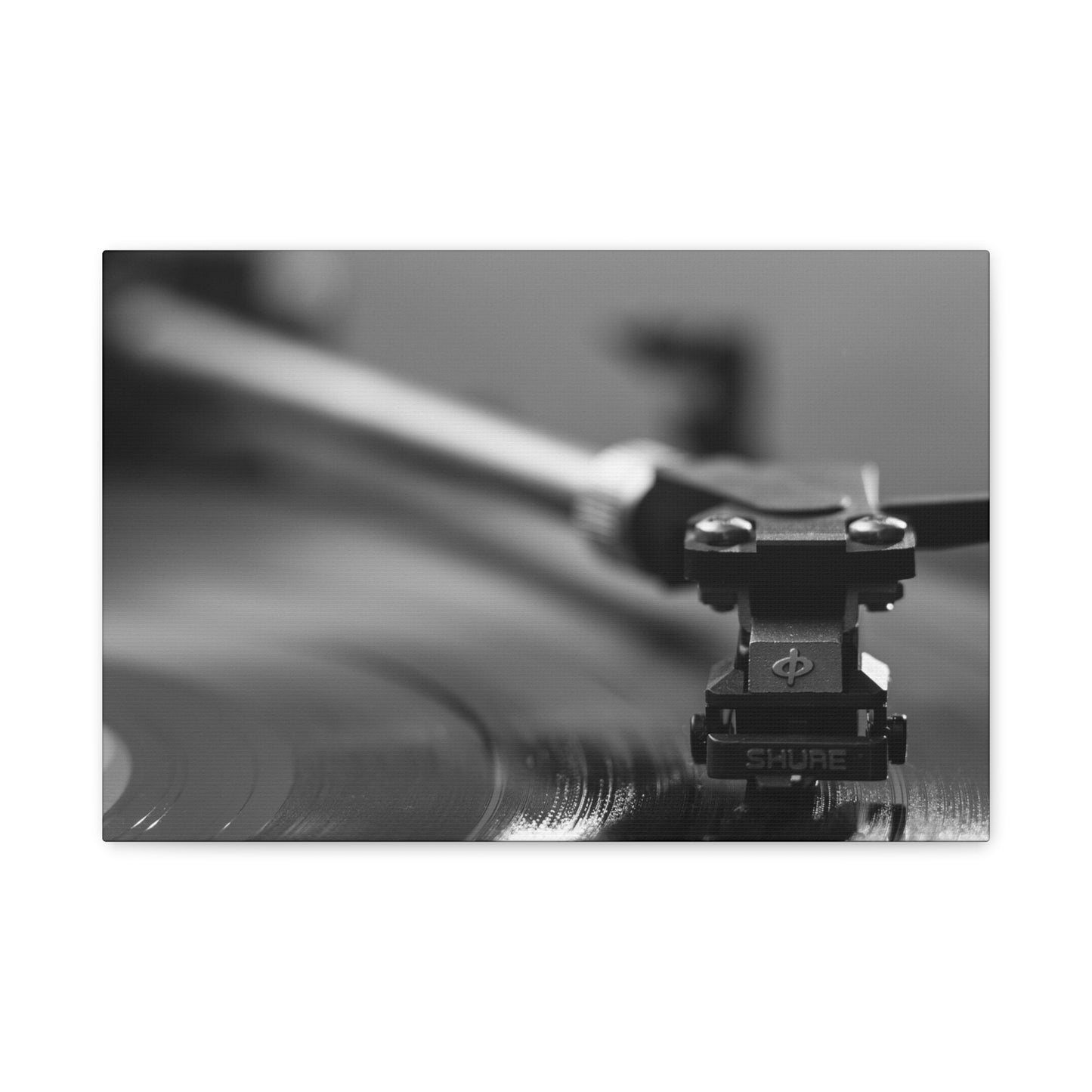 Vinyl Turntable Matte Canvas Print — Stretched 1.25" Wall Art
