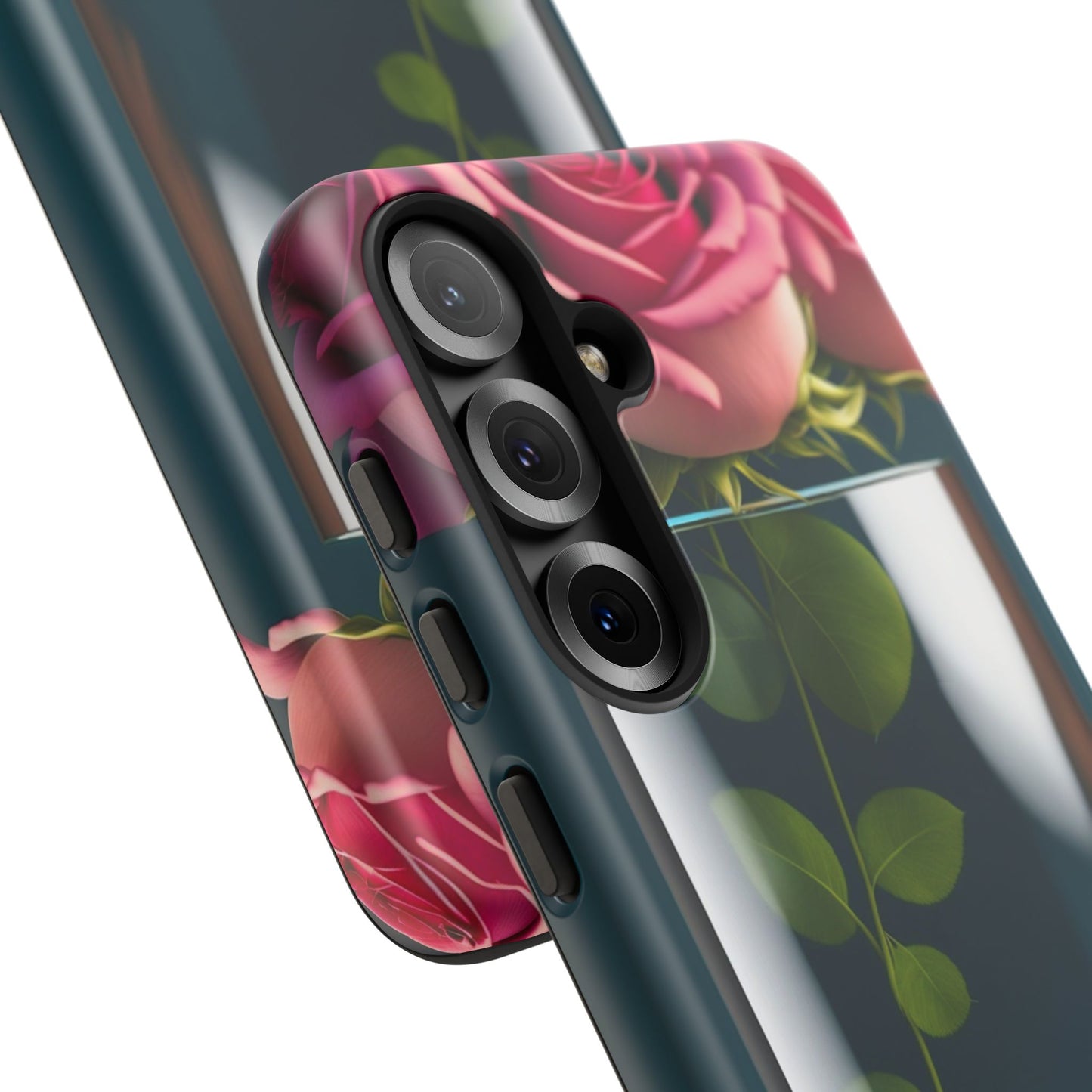 Penguin in a Glass Floral Tough Phone Case — Cute Protective Phone Cover